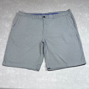 Tommy Bahama Shorts Mens 38 Gray Pin Stripe Paradise Tech Est 1993 Nylon Stretch